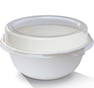 PET Lid to suit 12oz Sugarcane Bowl "TW12" (150 x 35 mm)